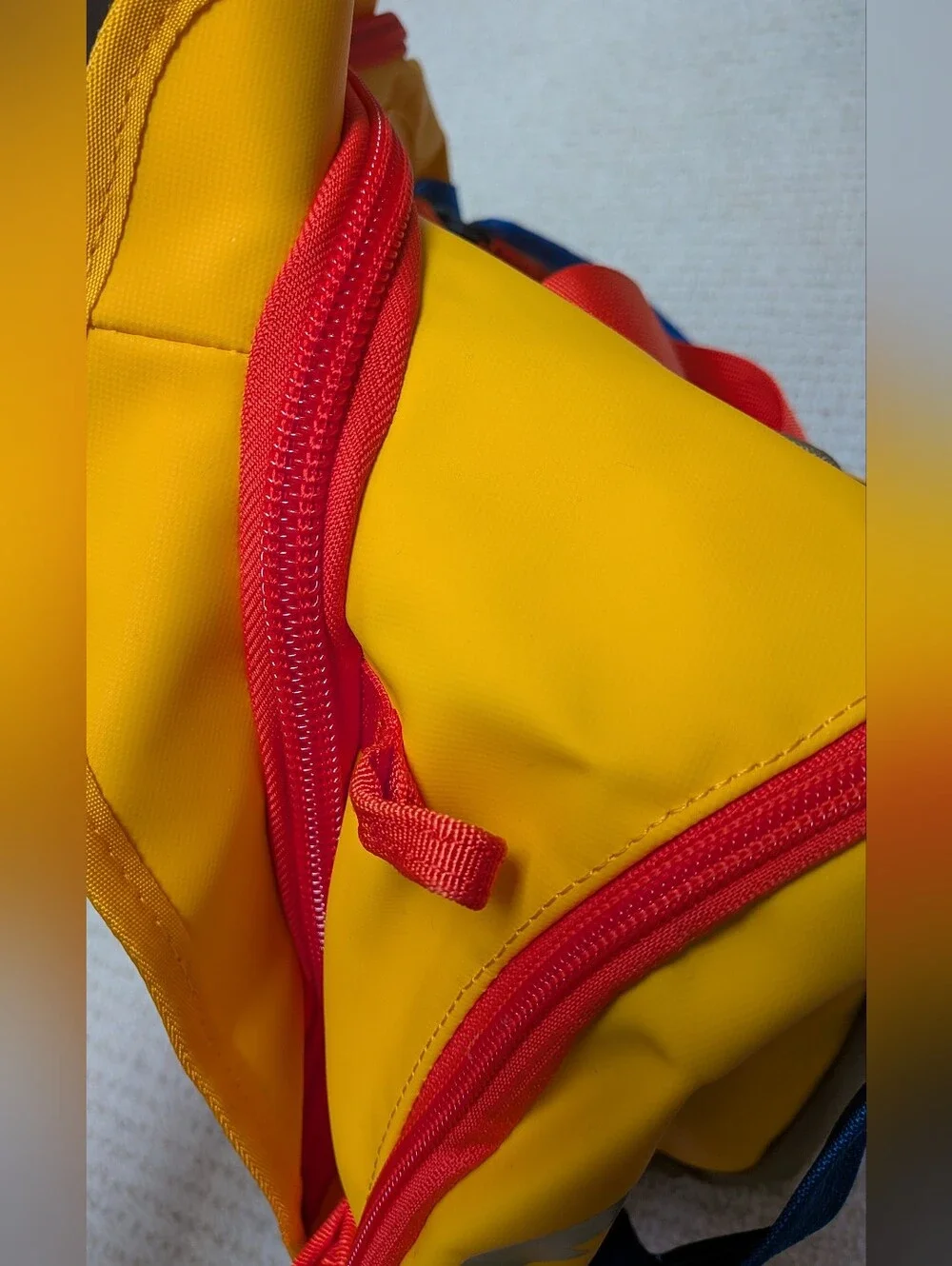 New Marmot Duffle Backpack Yellow Orange Blue